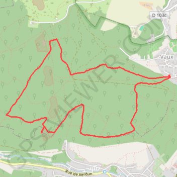 Itinéraire Vaux_Marival_Bois-la-Dame, distance, dénivelé, altitude, carte, profil, trace GPS