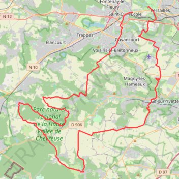 Itinéraire IRONMAN 70.3 Versailles - Octobre 2026-25234449, distance, dénivelé, altitude, carte, profil, trace GPS
