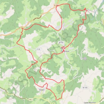 Itinéraire Fanandrette - Périgneux, distance, dénivelé, altitude, carte, profil, trace GPS