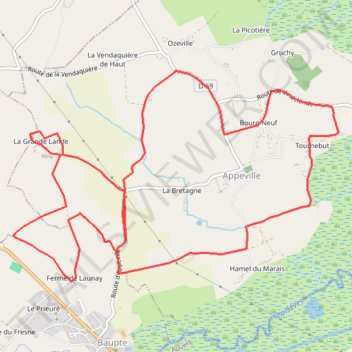 Itinéraire 12km, distance, dénivelé, altitude, carte, profil, trace GPS