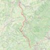 Itinéraire Onans-Nancy, distance, dénivelé, altitude, carte, profil, trace GPS