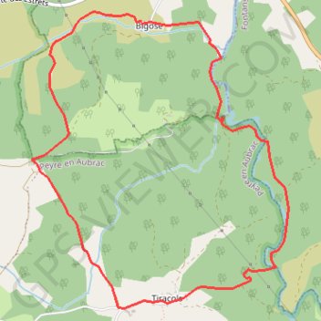 Itinéraire cascade du Baou, distance, dénivelé, altitude, carte, profil, trace GPS