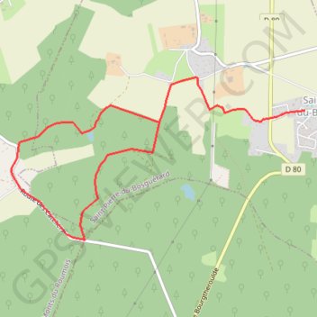 Itinéraire Circuit du Bois de la Caboche - Saint-Pierre-de-Bosguérard, distance, dénivelé, altitude, carte, profil, trace GPS