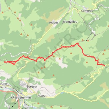Itinéraire Roc de Quercourt - Pic de Serembarre - Du Col de Chioula au Col du Pradel, distance, dénivelé, altitude, carte, profil, trace GPS