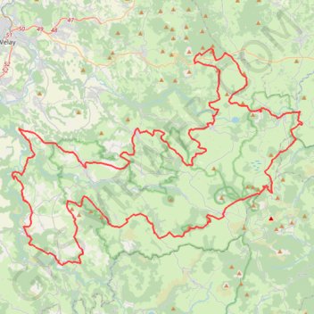 Itinéraire Évasion entre Loire sauvage et Mézenc, distance, dénivelé, altitude, carte, profil, trace GPS