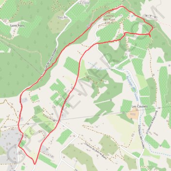 Itinéraire 84-398, distance, dénivelé, altitude, carte, profil, trace GPS