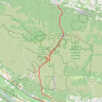 Itinéraire Merindol Oppede, distance, dénivelé, altitude, carte, profil, trace GPS