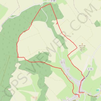Itinéraire Les Fréniaux, distance, dénivelé, altitude, carte, profil, trace GPS
