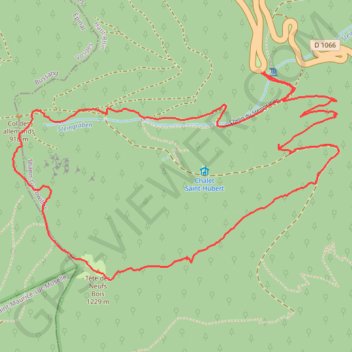 Itinéraire Tête des Neufs Bois, distance, dénivelé, altitude, carte, profil, trace GPS