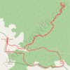 Itinéraire Pic Roumendarès et Serrisse depuis la route du Barescou, distance, dénivelé, altitude, carte, profil, trace GPS
