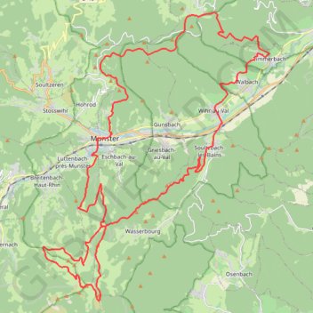 Itinéraire Petit Ballon, distance, dénivelé, altitude, carte, profil, trace GPS