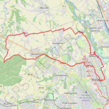 Itinéraire IggBichouHautMontaigDauxSeilh, distance, dénivelé, altitude, carte, profil, trace GPS
