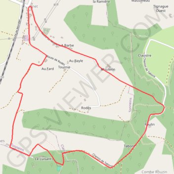 Itinéraire Unet, petite randonnée entre Garonne et Lot - Pays Val de Garonne - Gascogne, distance, dénivelé, altitude, carte, profil, trace GPS