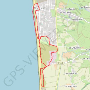 Itinéraire 1 - GPX 7km, distance, dénivelé, altitude, carte, profil, trace GPS