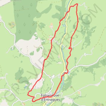 Itinéraire Égliseneuve-d'Entraigues, distance, dénivelé, altitude, carte, profil, trace GPS