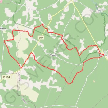 Itinéraire Lucmau - Bourideys par les doucs, distance, dénivelé, altitude, carte, profil, trace GPS