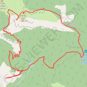 Itinéraire Pic du Gar, distance, dénivelé, altitude, carte, profil, trace GPS
