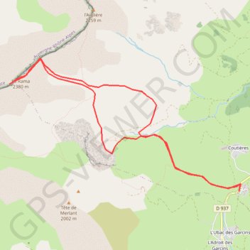 Itinéraire Crête de la Rama, distance, dénivelé, altitude, carte, profil, trace GPS