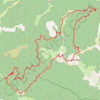 Itinéraire Les Gorges des Gâts (Drôme), distance, dénivelé, altitude, carte, profil, trace GPS
