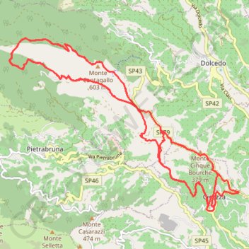 Itinéraire CIVEZZA, distance, dénivelé, altitude, carte, profil, trace GPS