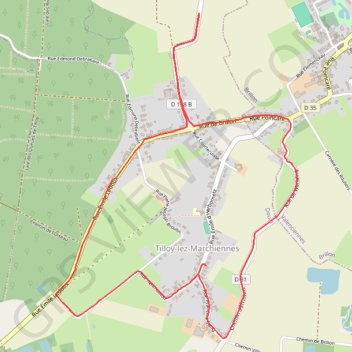 Itinéraire Les pavés du Nord, distance, dénivelé, altitude, carte, profil, trace GPS