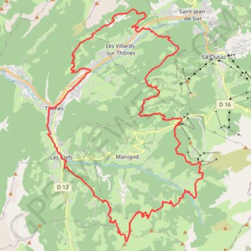 Itinéraire 2024 - Volontéra, distance, dénivelé, altitude, carte, profil, trace GPS