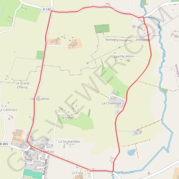 Itinéraire Fontenay, distance, dénivelé, altitude, carte, profil, trace GPS