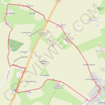 Itinéraire Autour de Contres, distance, dénivelé, altitude, carte, profil, trace GPS