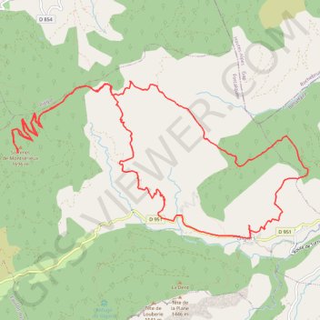 Itinéraire Montsérieux depuis Gigors (04), distance, dénivelé, altitude, carte, profil, trace GPS