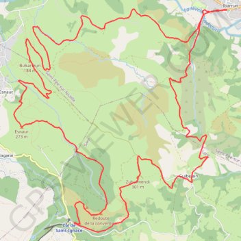 Itinéraire Saint-Pée-sur-Nivelle Trail, distance, dénivelé, altitude, carte, profil, trace GPS