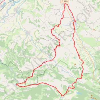 Itinéraire 84Km Le Mas d'Azil-1, distance, dénivelé, altitude, carte, profil, trace GPS