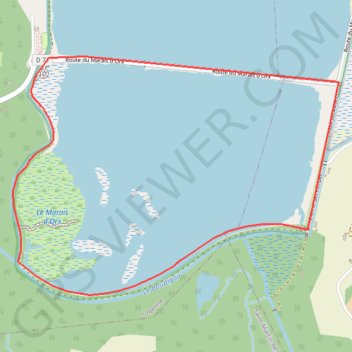Itinéraire Autour du Marais d'Orx à Labenne, distance, dénivelé, altitude, carte, profil, trace GPS