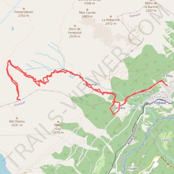 Itinéraire Bel oiseau, distance, dénivelé, altitude, carte, profil, trace GPS