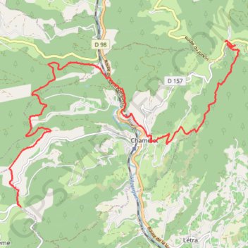 Itinéraire TdPD 100Km Rando 2B, distance, dénivelé, altitude, carte, profil, trace GPS