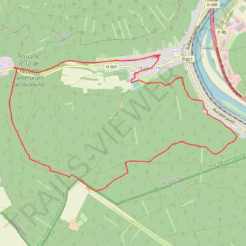 Itinéraire Marbache, distance, dénivelé, altitude, carte, profil, trace GPS