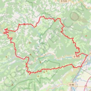 Itinéraire tracassine_2020_92km-11074904-1654585360-474, distance, dénivelé, altitude, carte, profil, trace GPS