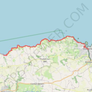 Itinéraire Tour du Cap Sizun - Étape 1, distance, dénivelé, altitude, carte, profil, trace GPS