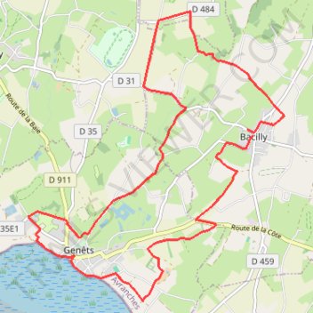 Itinéraire T.B.B 16,5 km, distance, dénivelé, altitude, carte, profil, trace GPS