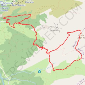 Itinéraire Traversée de l'Étale, distance, dénivelé, altitude, carte, profil, trace GPS