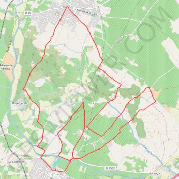 Itinéraire Le sentier Méditerranéen - Boujan-sur-Libron, distance, dénivelé, altitude, carte, profil, trace GPS