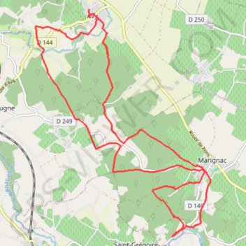 Itinéraire Marignac - Avy - 1504 - UtagawaVTT.com, distance, dénivelé, altitude, carte, profil, trace GPS