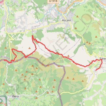 Itinéraire Bera Randonnée, distance, dénivelé, altitude, carte, profil, trace GPS