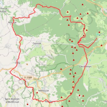 Itinéraire 2258996.gpx, distance, dénivelé, altitude, carte, profil, trace GPS