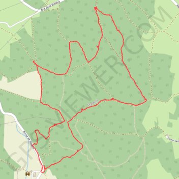 Itinéraire Promenons nous dans les bois, distance, dénivelé, altitude, carte, profil, trace GPS