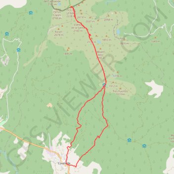 Itinéraire Covaleda-Pico Urbión, distance, dénivelé, altitude, carte, profil, trace GPS