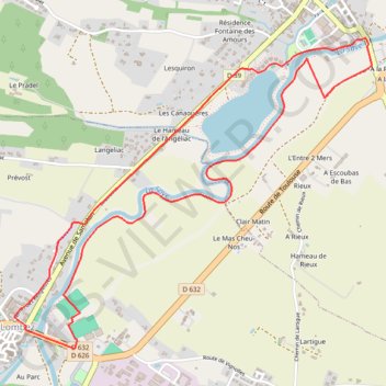 Itinéraire Balade en bord de Save - Lombez, distance, dénivelé, altitude, carte, profil, trace GPS