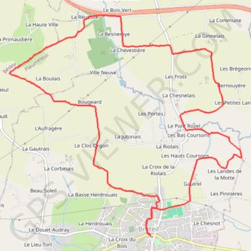 Itinéraire Le Pont Rozel, distance, dénivelé, altitude, carte, profil, trace GPS