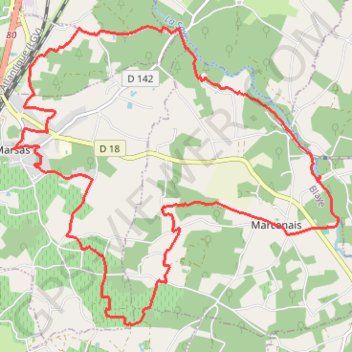 Itinéraire Marsas, distance, dénivelé, altitude, carte, profil, trace GPS