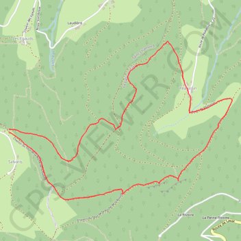 Itinéraire Une boucle dans le Pilat : Salvaris - Péalussin, distance, dénivelé, altitude, carte, profil, trace GPS