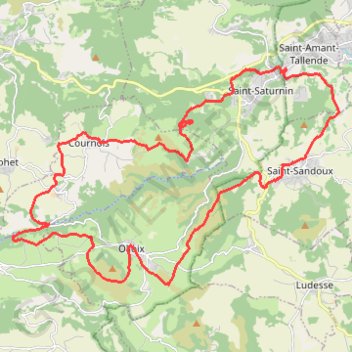 Itinéraire Marche de la monne, distance, dénivelé, altitude, carte, profil, trace GPS